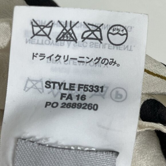 J. Crew Cherry Print Silk Top sz 10 Sleeveless Ruffle Ivory Capsule Office - Picture 10 of 10